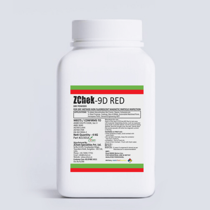ZChek 9D Red Colored Non-Fluorescent Magnetic Particles